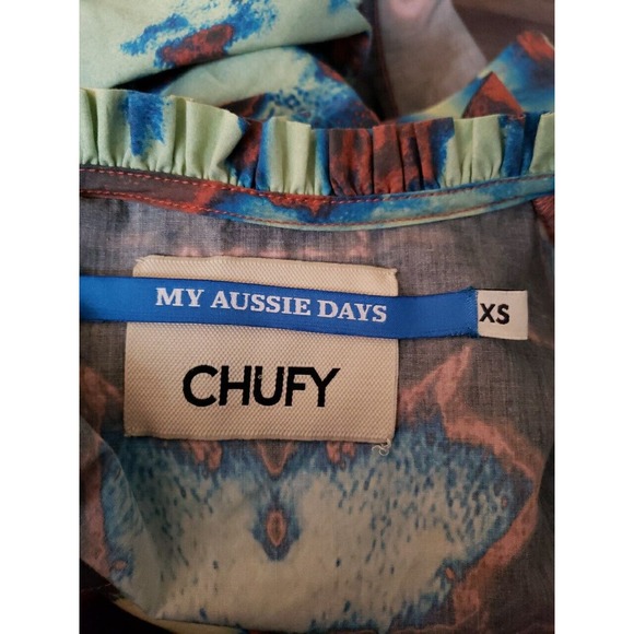 Chufy Addi Mini Dress in Laia Sky Sz XS Aussie Days (E - Picture 8 of 9